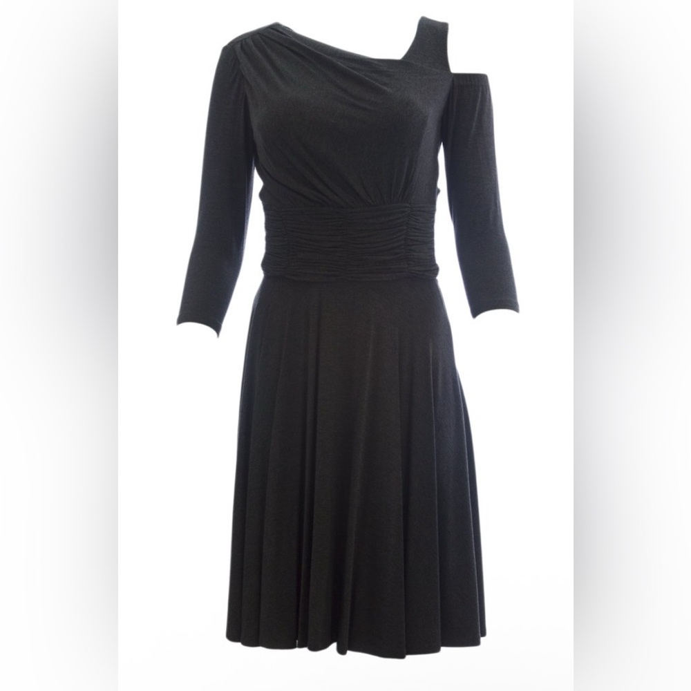 Nue by Shani Shoulder Cut Out A-Line Dress w/Built-In Body Shaper - NWT - Size 8